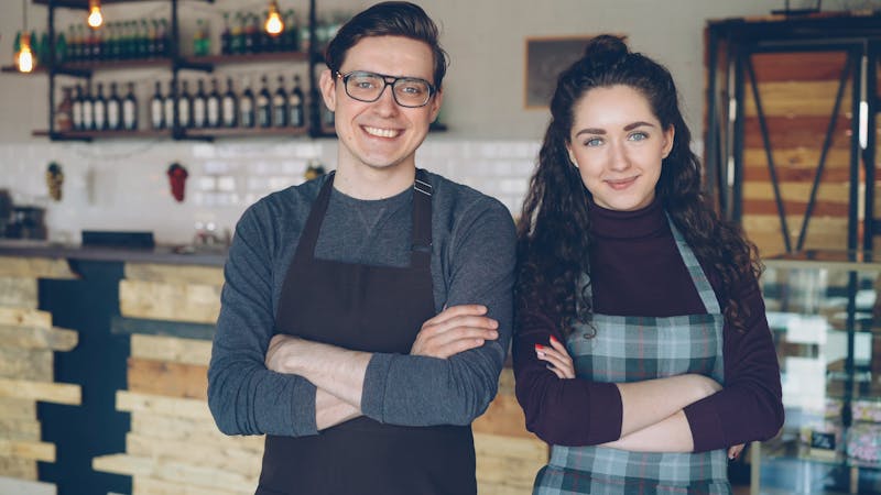 Classic Italian tiramisu dusted with cocoa powder